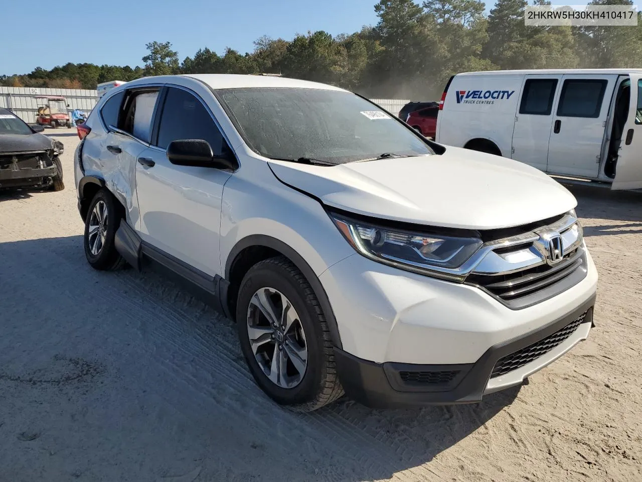 2019 Honda Cr-V Lx VIN: 2HKRW5H30KH410417 Lot: 76490104