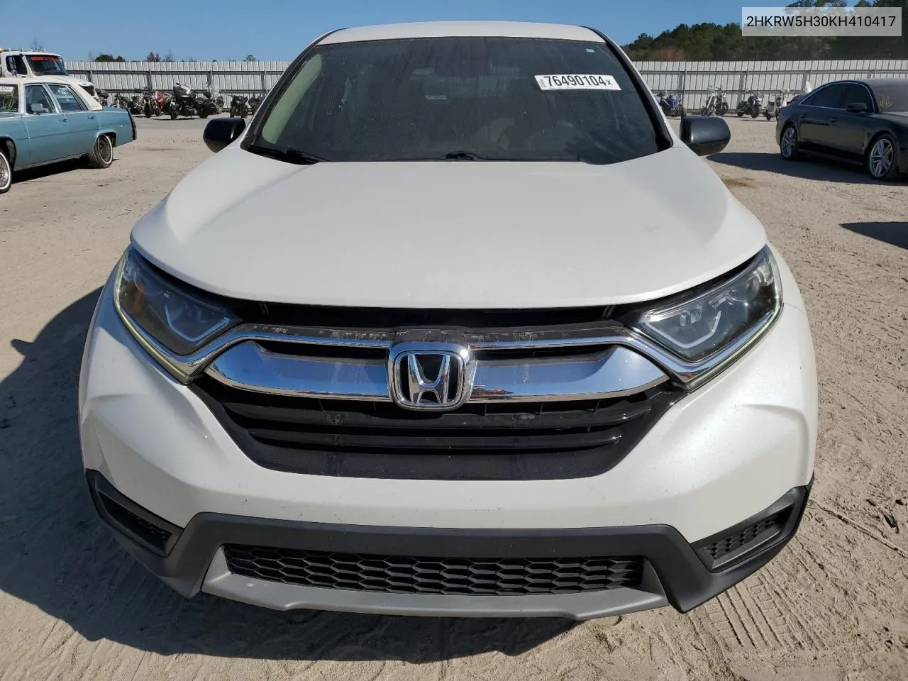 2019 Honda Cr-V Lx VIN: 2HKRW5H30KH410417 Lot: 76490104