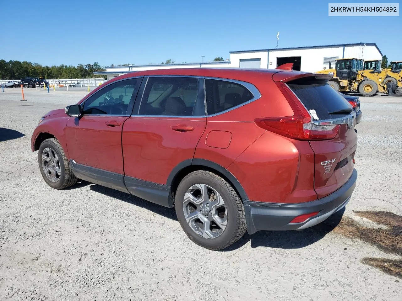 2019 Honda Cr-V Ex VIN: 2HKRW1H54KH504892 Lot: 76497444