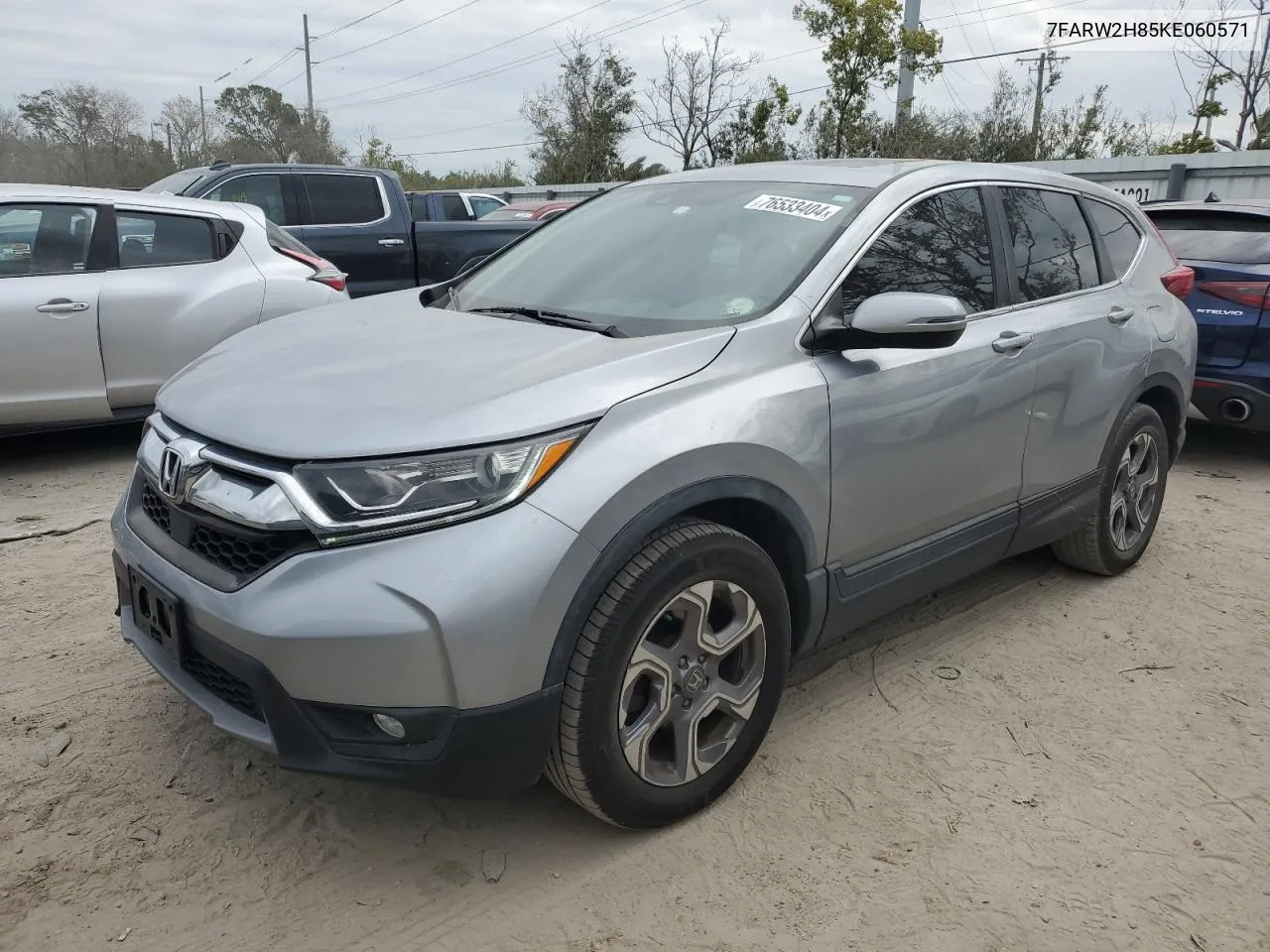 2019 Honda Cr-V Exl VIN: 7FARW2H85KE060571 Lot: 76533404