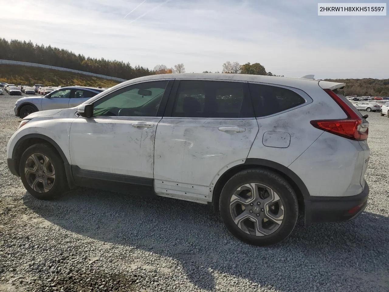 2019 Honda Cr-V Exl VIN: 2HKRW1H8XKH515597 Lot: 76545754