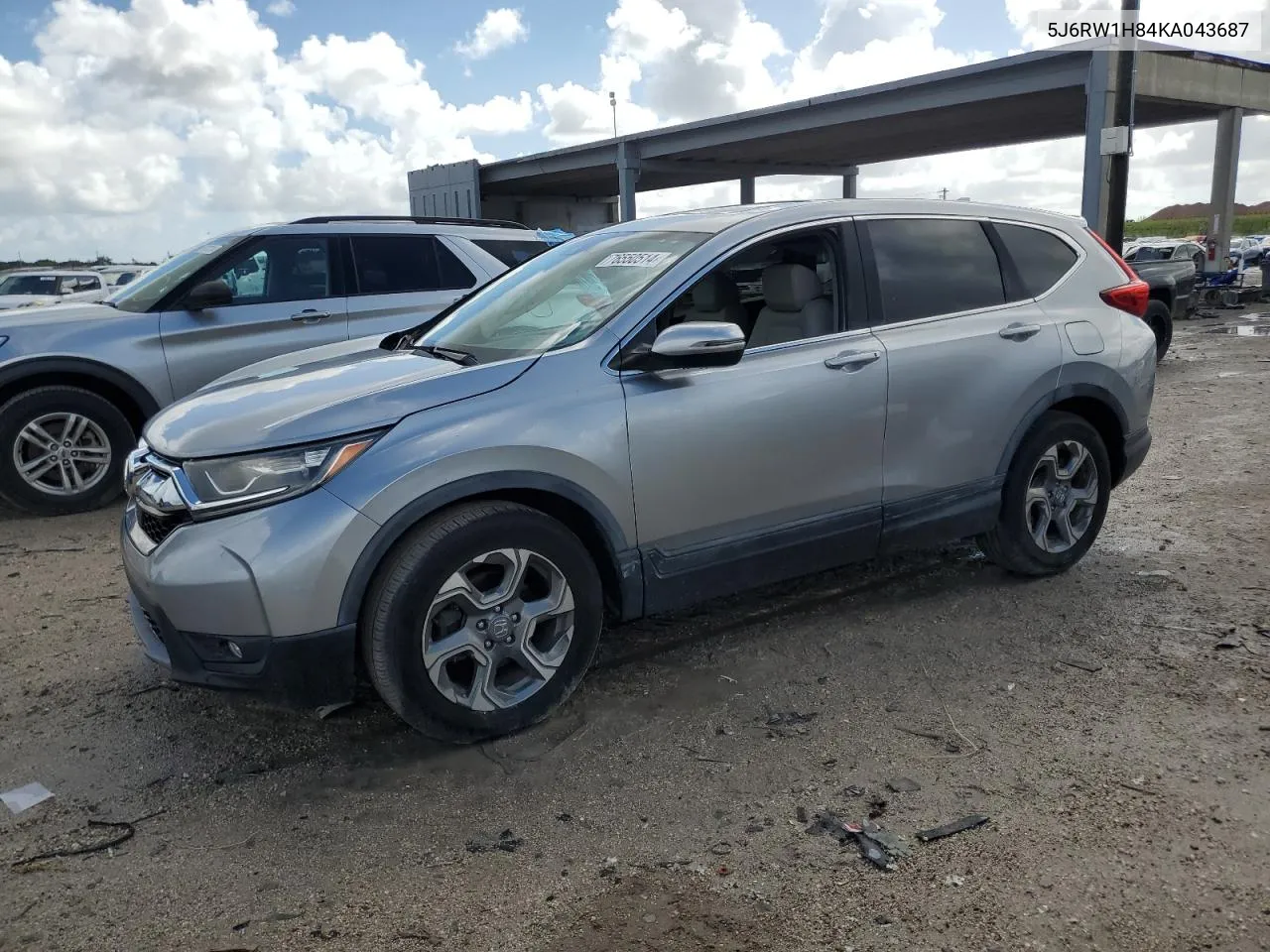 2019 Honda Cr-V Exl VIN: 5J6RW1H84KA043687 Lot: 76550514