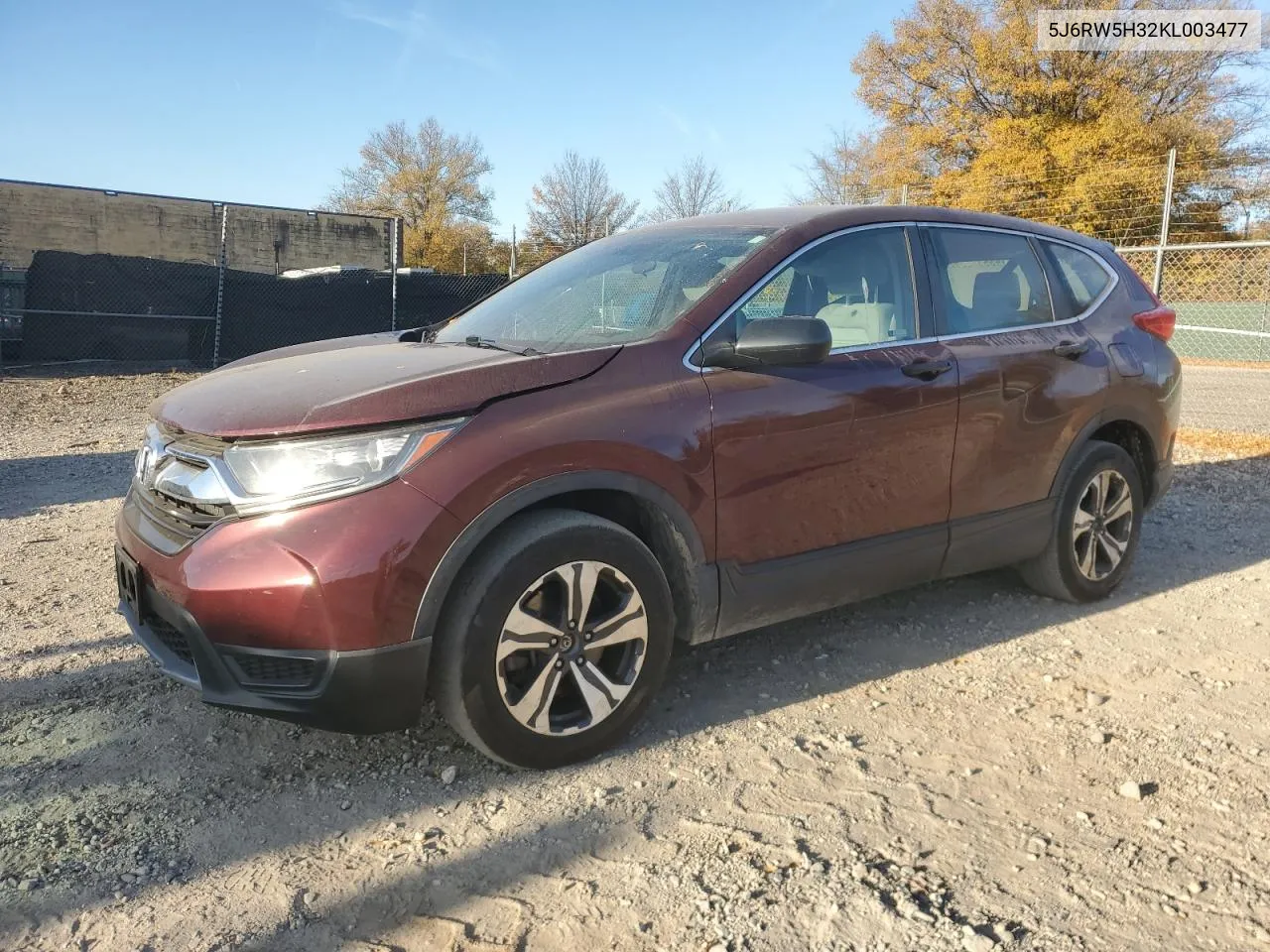 5J6RW5H32KL003477 2019 Honda Cr-V Lx