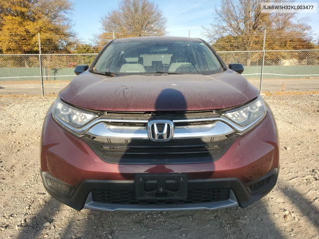 2019 Honda Cr-V Lx VIN: 5J6RW5H32KL003477 Lot: 76551784