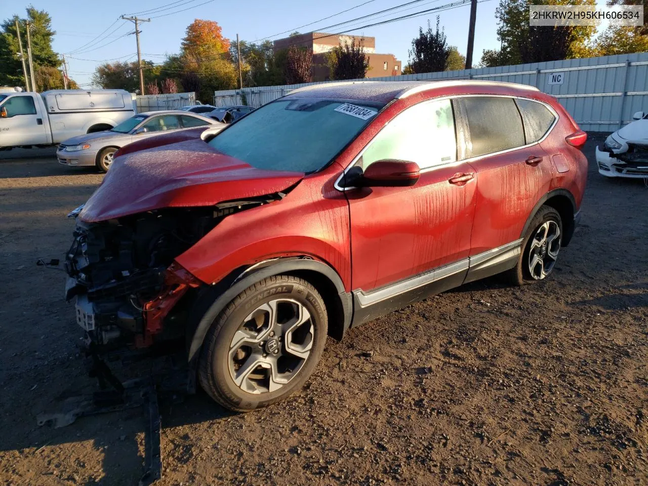 2019 Honda Cr-V Touring VIN: 2HKRW2H95KH606534 Lot: 76581034