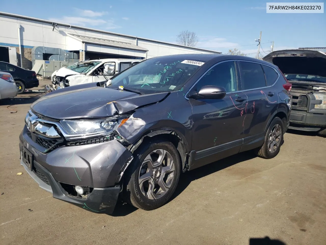 2019 Honda Cr-V Exl VIN: 7FARW2H84KE023270 Lot: 76666834