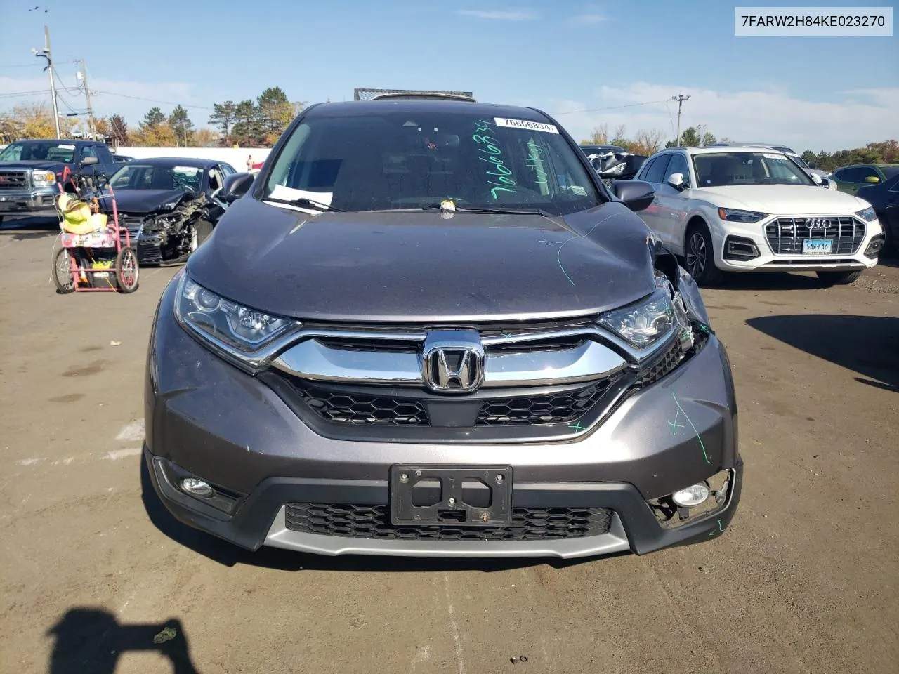 2019 Honda Cr-V Exl VIN: 7FARW2H84KE023270 Lot: 76666834