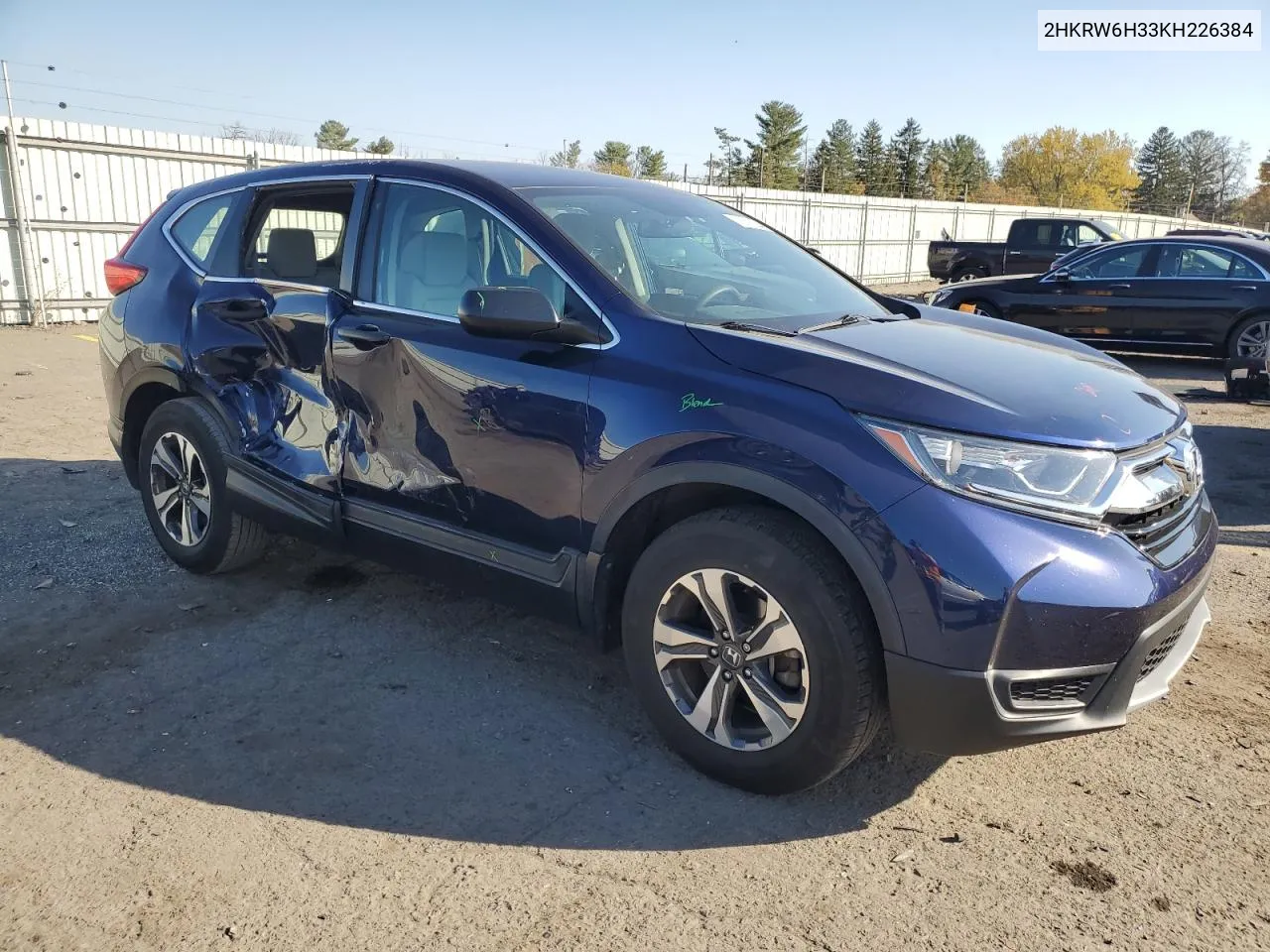 2019 Honda Cr-V Lx VIN: 2HKRW6H33KH226384 Lot: 76705044