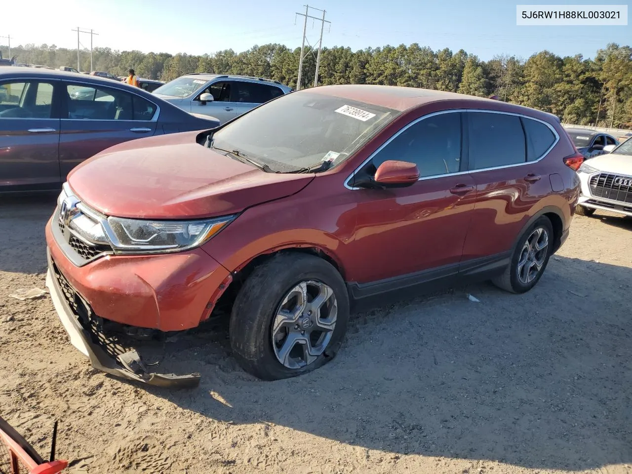 2019 Honda Cr-V Exl VIN: 5J6RW1H88KL003021 Lot: 76739914