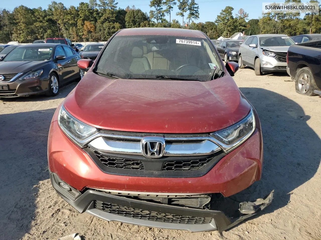 2019 Honda Cr-V Exl VIN: 5J6RW1H88KL003021 Lot: 76739914