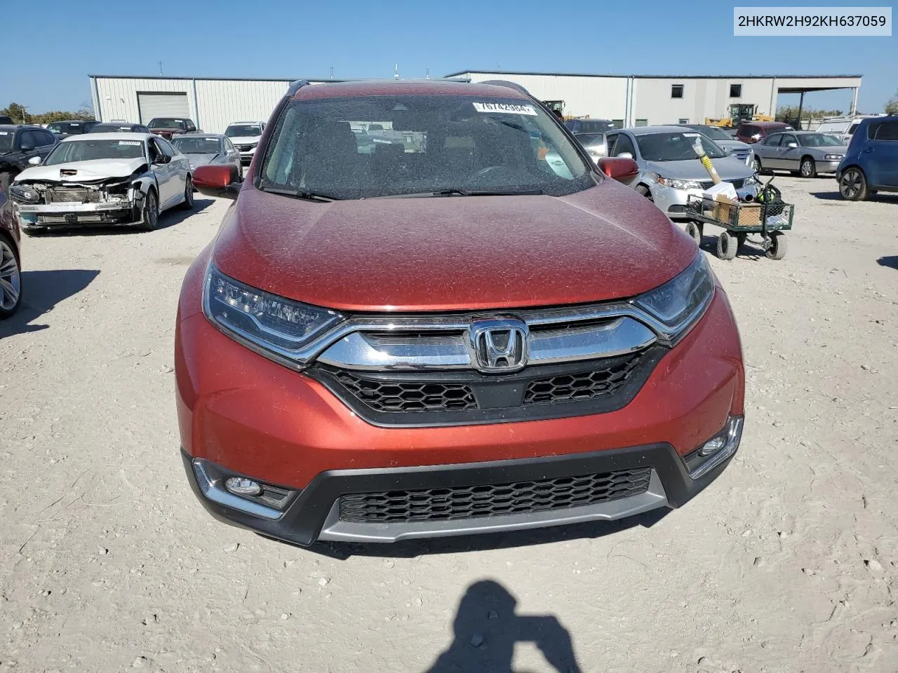 2019 Honda Cr-V Touring VIN: 2HKRW2H92KH637059 Lot: 76742984