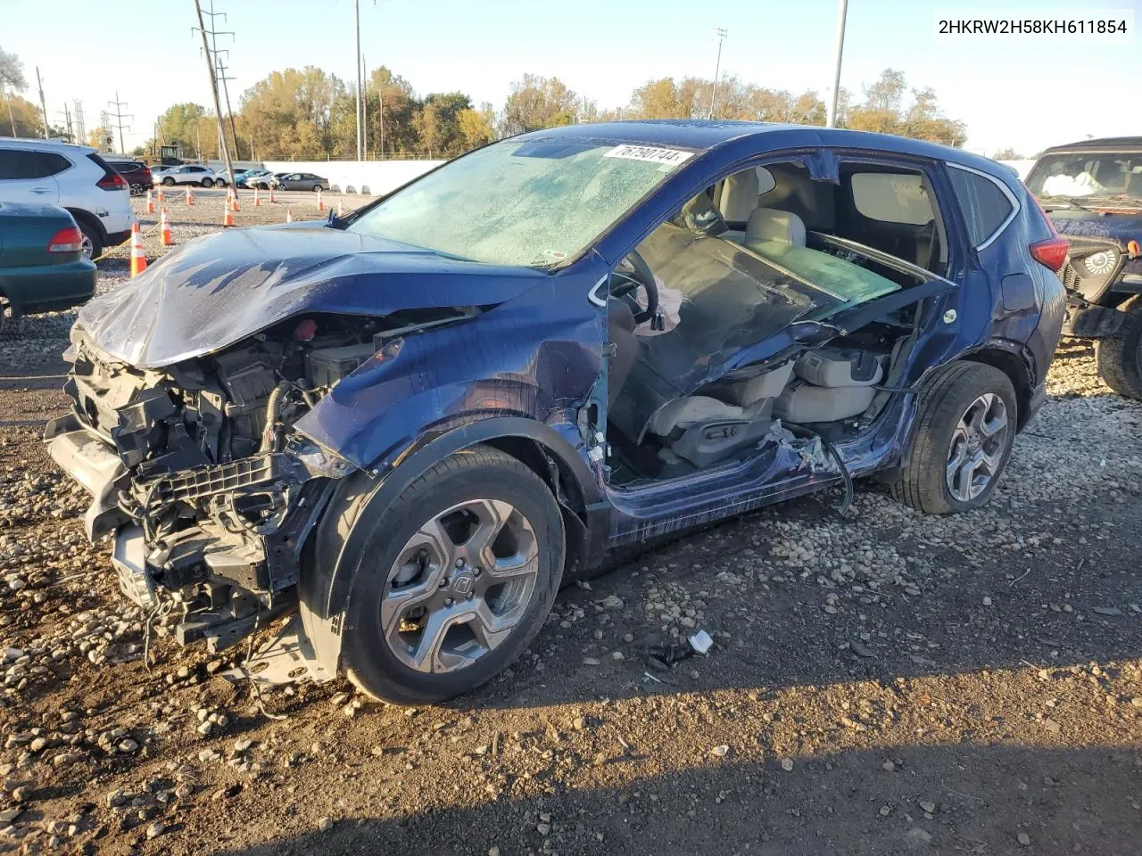 2HKRW2H58KH611854 2019 Honda Cr-V Ex