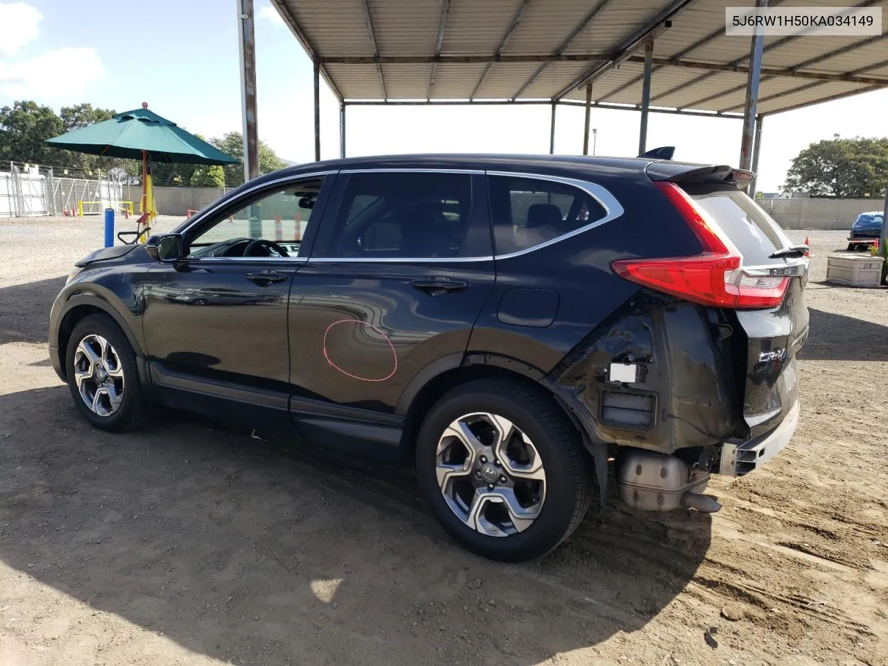 2019 Honda Cr-V Ex VIN: 5J6RW1H50KA034149 Lot: 76956824