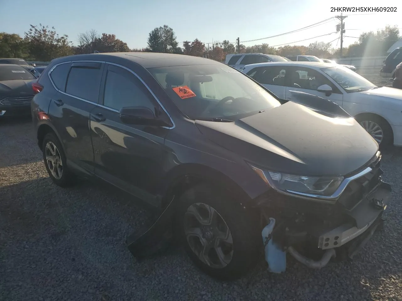 2019 Honda Cr-V Ex VIN: 2HKRW2H5XKH609202 Lot: 77089734