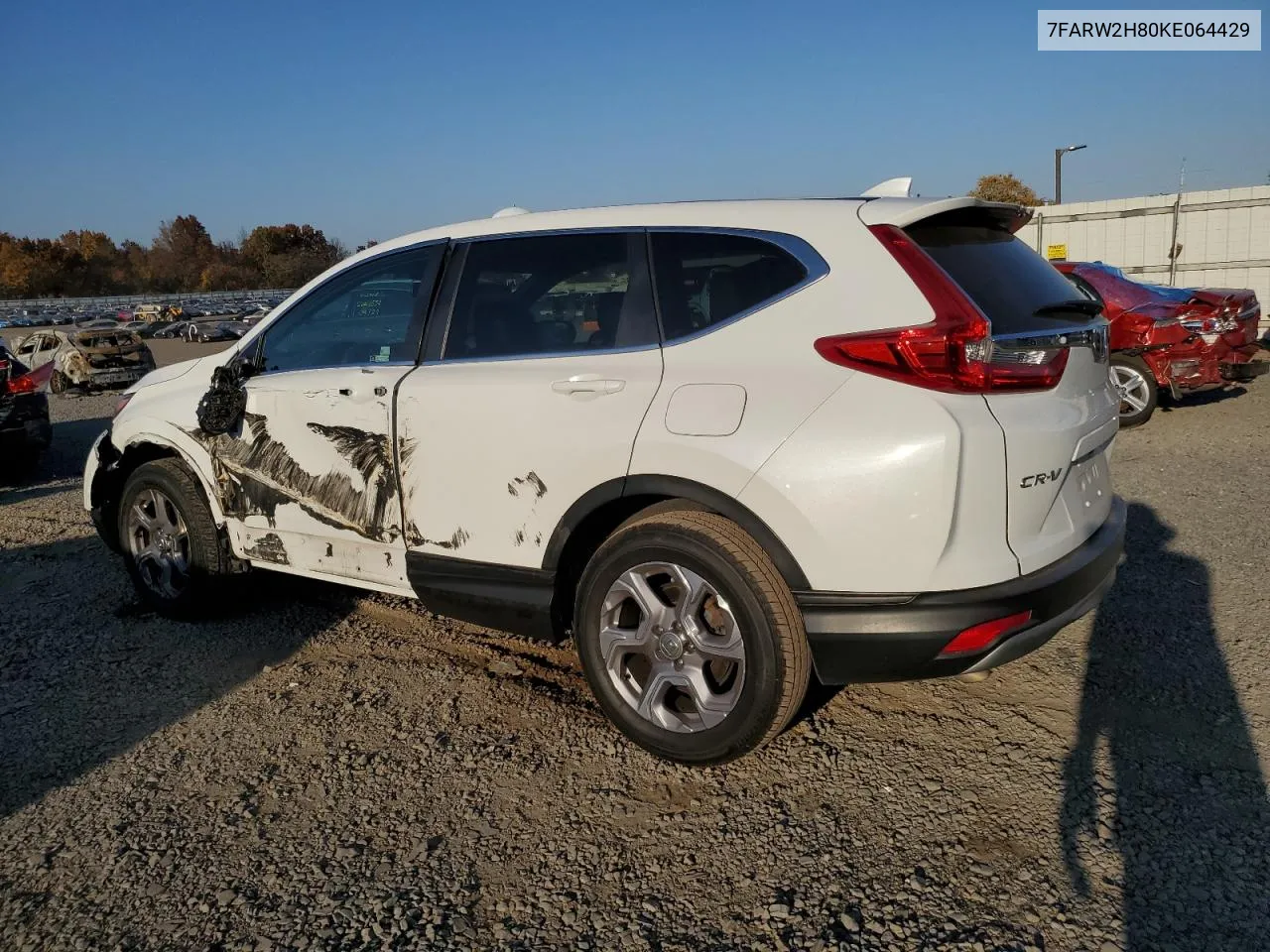 2019 Honda Cr-V Exl VIN: 7FARW2H80KE064429 Lot: 77102404