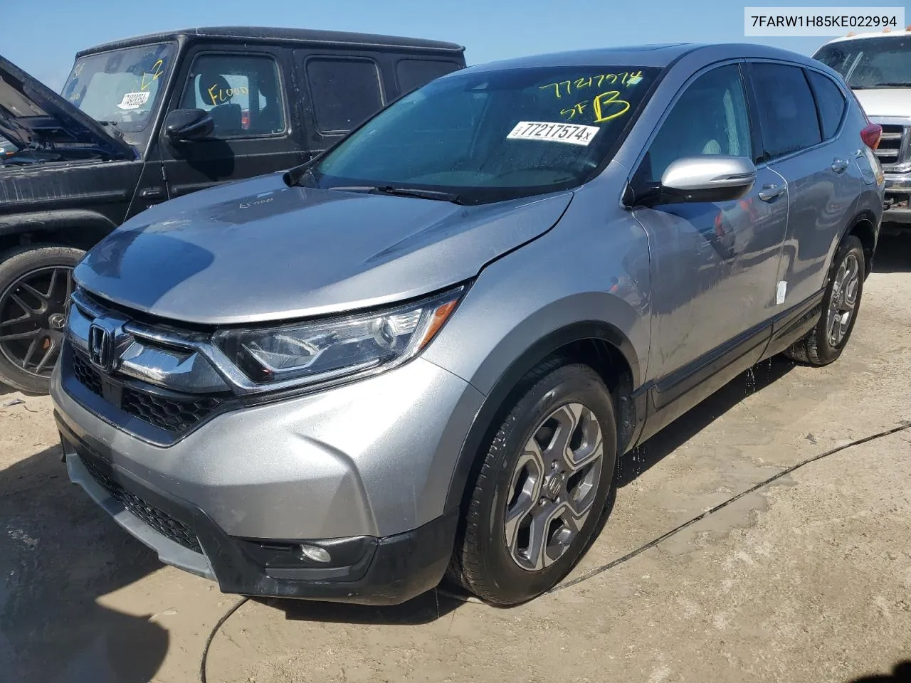 2019 Honda Cr-V Exl VIN: 7FARW1H85KE022994 Lot: 77217574