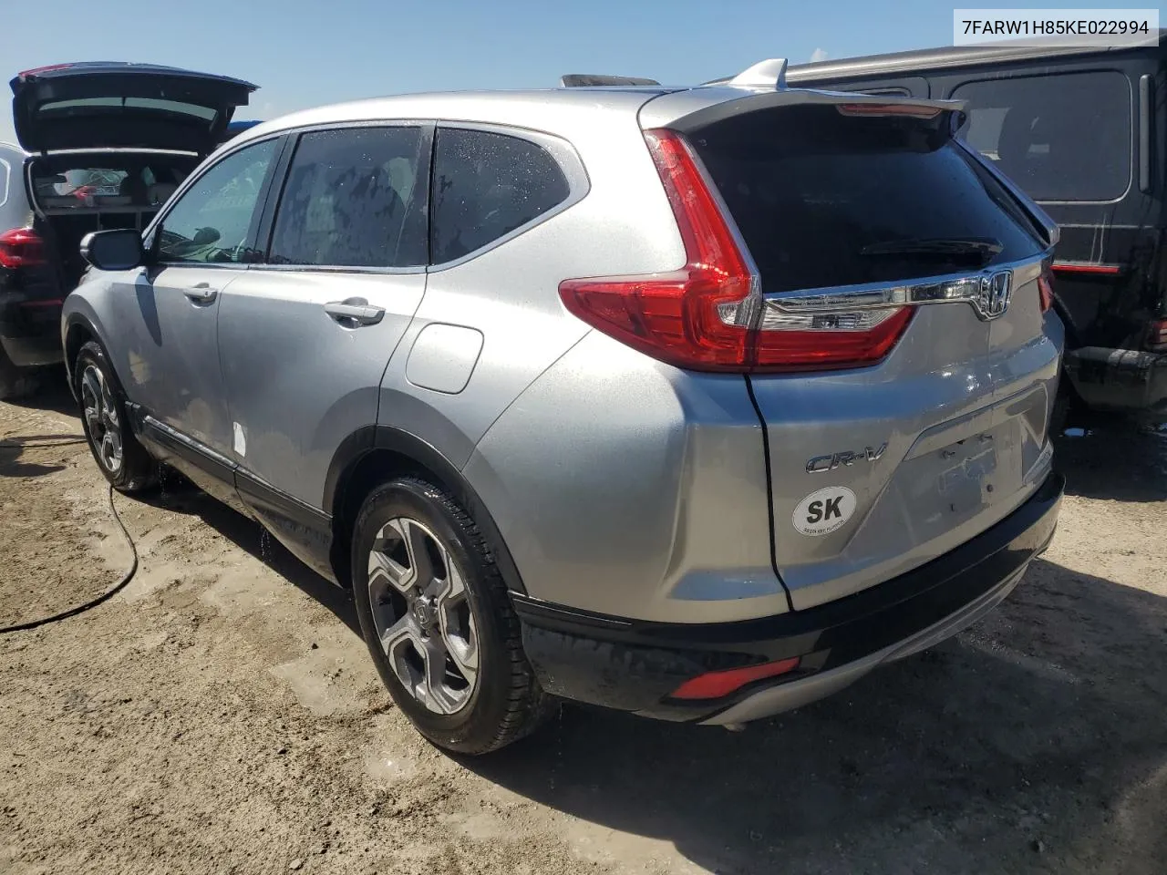 2019 Honda Cr-V Exl VIN: 7FARW1H85KE022994 Lot: 77217574