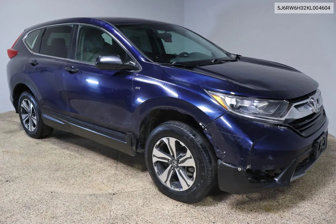 2019 Honda Cr-V Lx VIN: 5J6RW6H32KL004604 Lot: 77221534