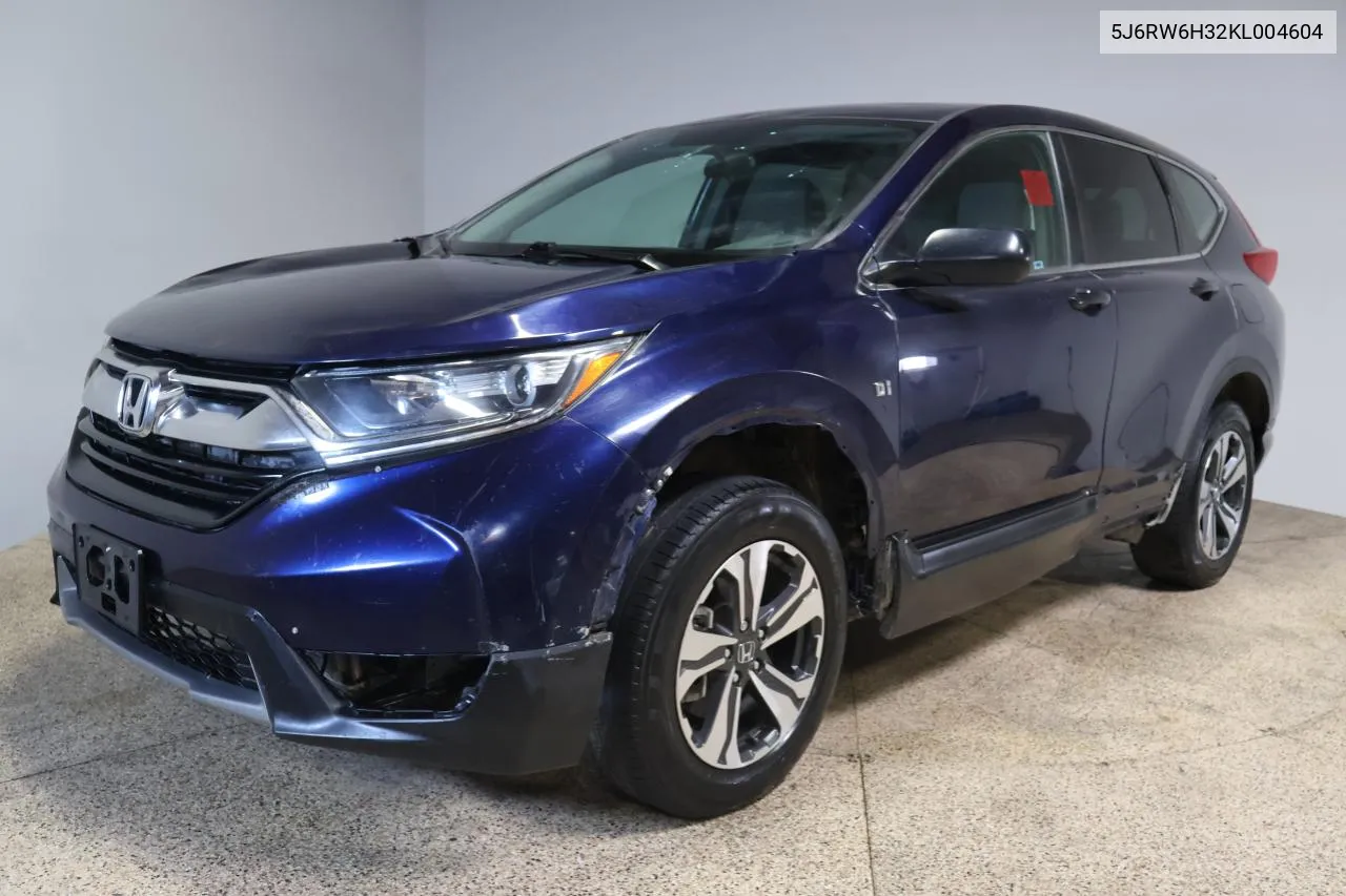 2019 Honda Cr-V Lx VIN: 5J6RW6H32KL004604 Lot: 77221534