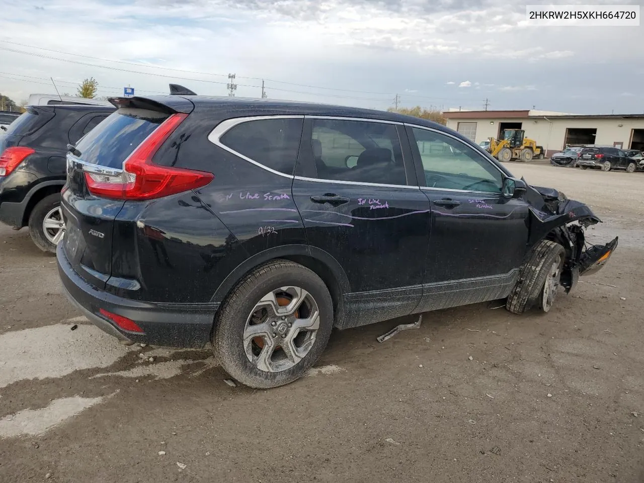 2HKRW2H5XKH664720 2019 Honda Cr-V Ex