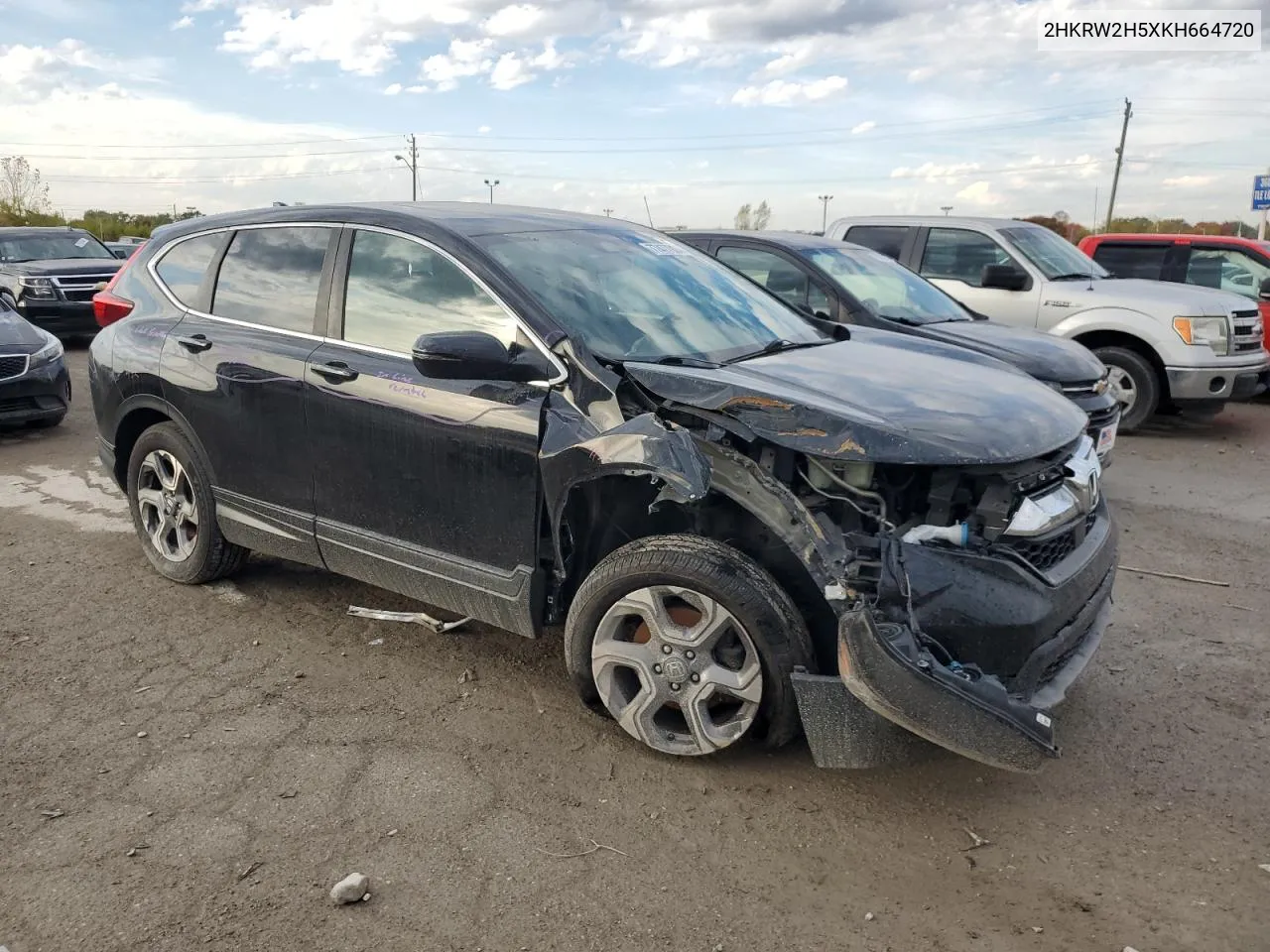 2019 Honda Cr-V Ex VIN: 2HKRW2H5XKH664720 Lot: 77477934