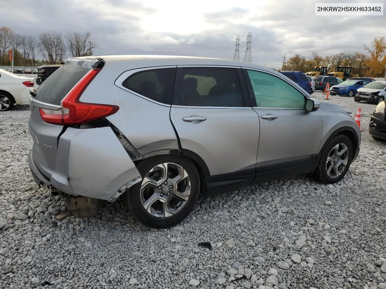 2019 Honda Cr-V Ex VIN: 2HKRW2H5XKH633452 Lot: 77534864