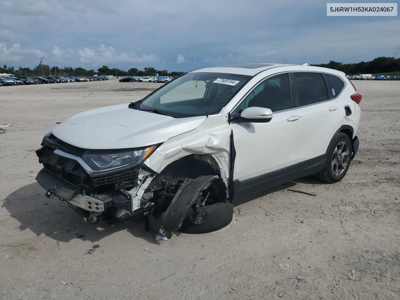 2019 Honda Cr-V Ex VIN: 5J6RW1H53KA024067 Lot: 77669164