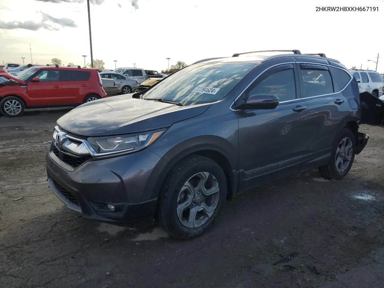 2HKRW2H8XKH667191 2019 Honda Cr-V Exl