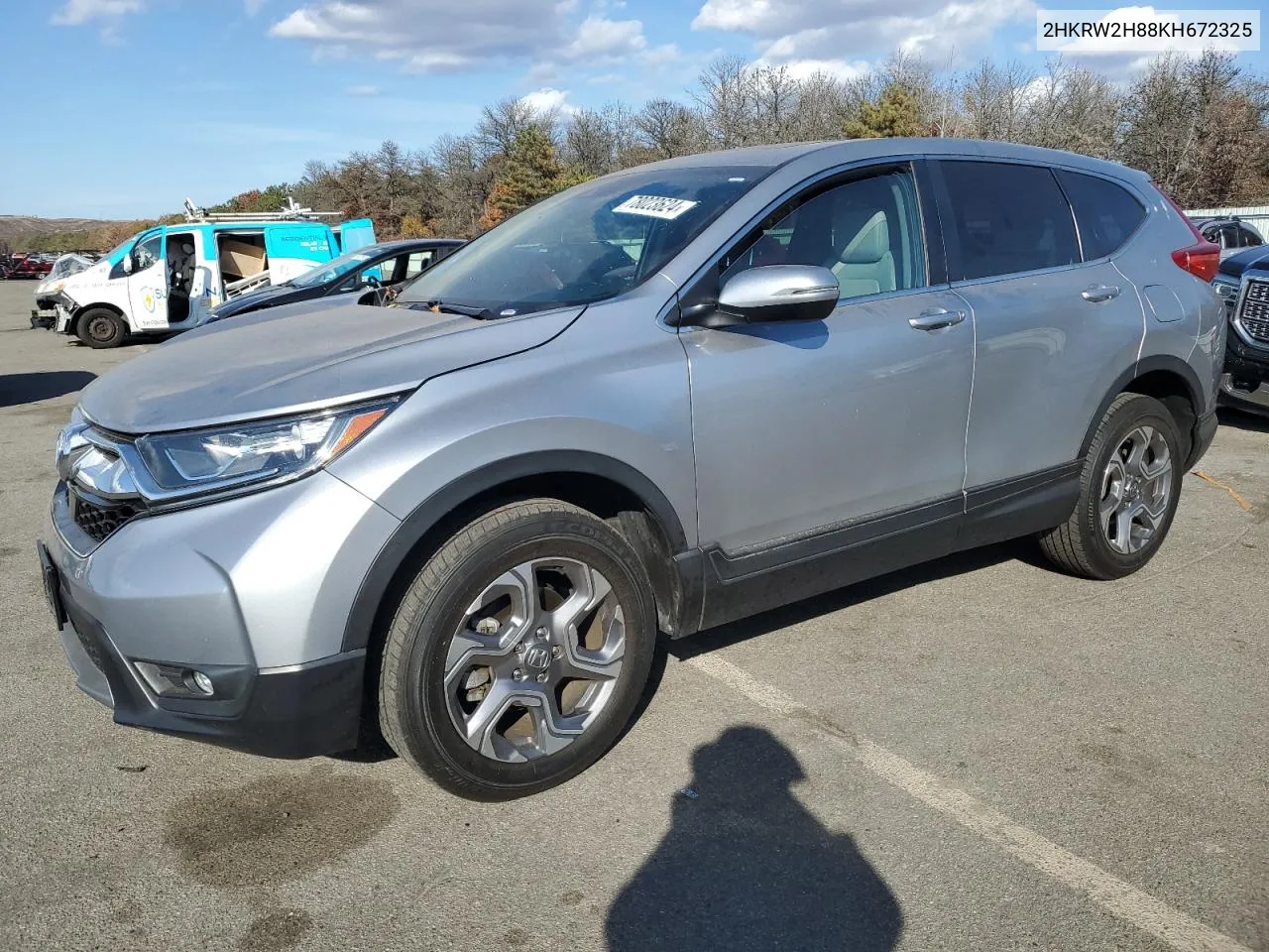 2019 Honda Cr-V Exl VIN: 2HKRW2H88KH672325 Lot: 78023624