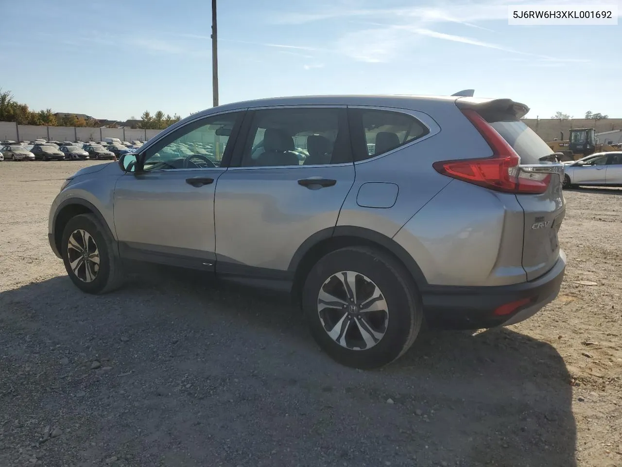 2019 Honda Cr-V Lx VIN: 5J6RW6H3XKL001692 Lot: 78074764