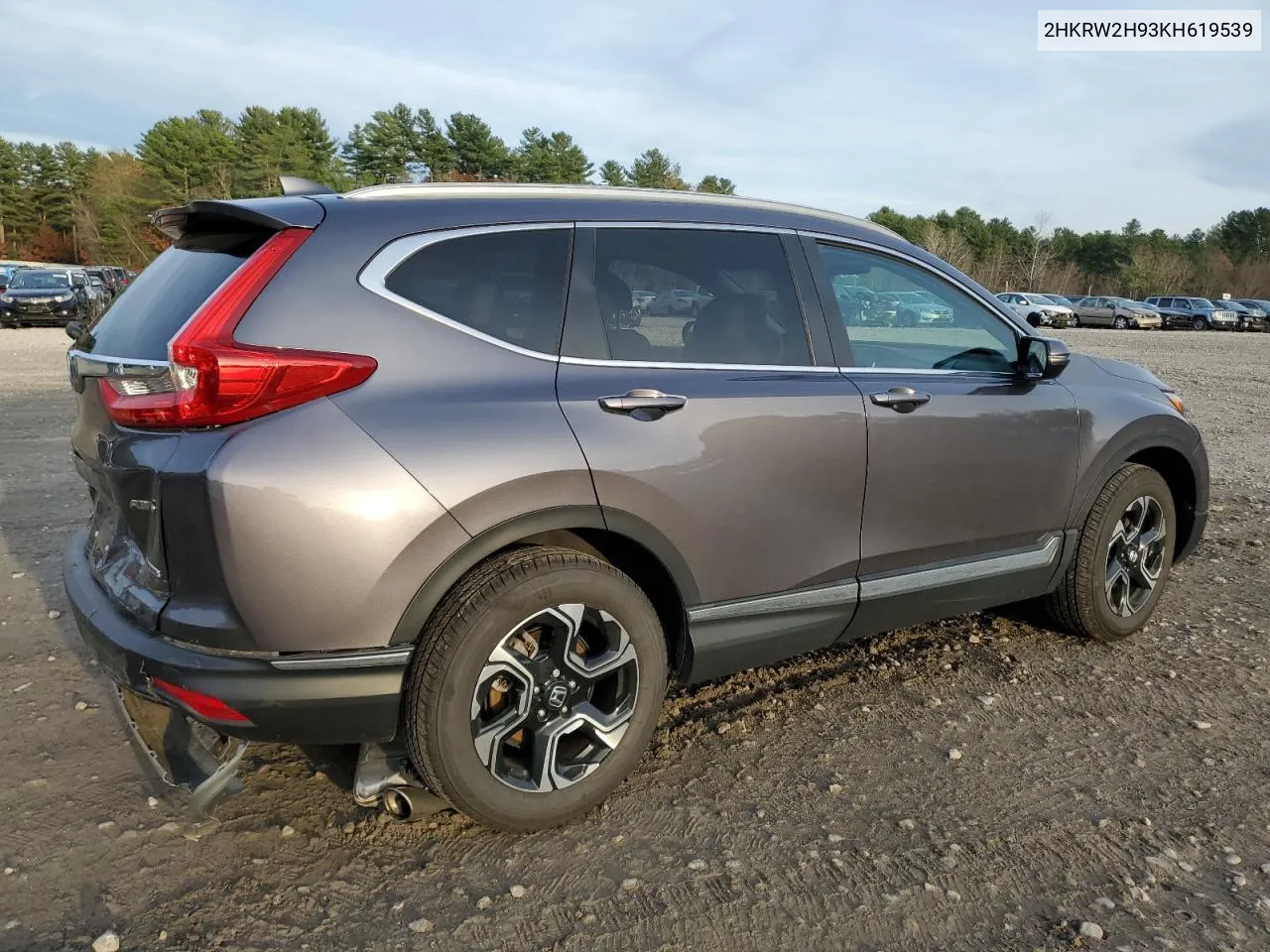 2019 Honda Cr-V Touring VIN: 2HKRW2H93KH619539 Lot: 78289414