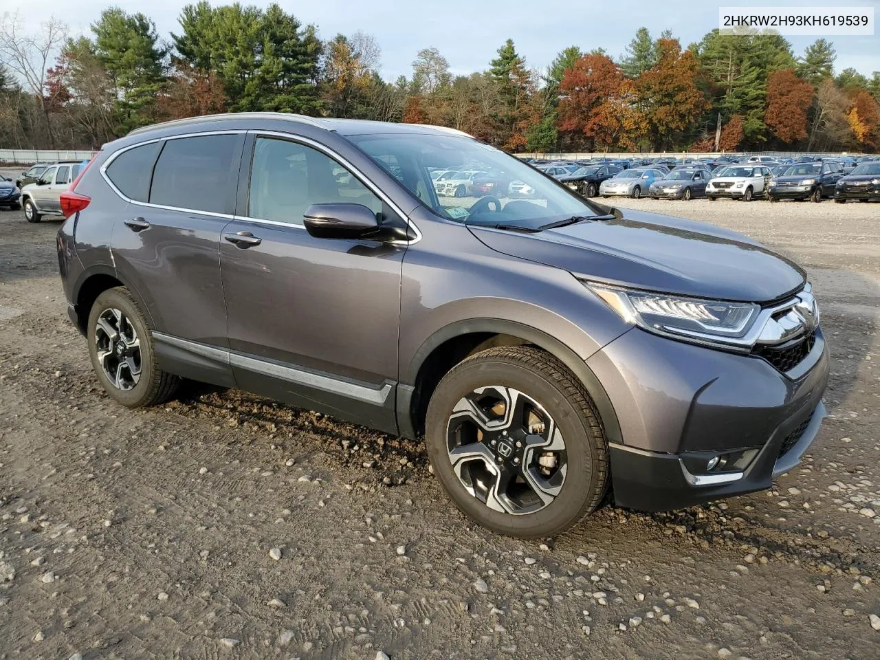 2019 Honda Cr-V Touring VIN: 2HKRW2H93KH619539 Lot: 78289414