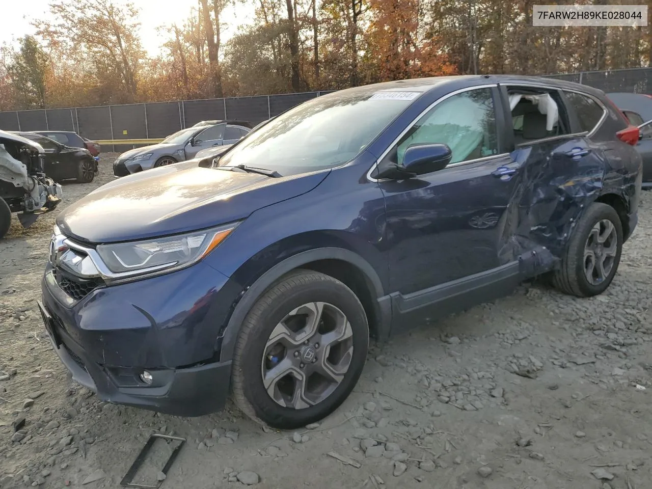 2019 Honda Cr-V Exl VIN: 7FARW2H89KE028044 Lot: 78346154