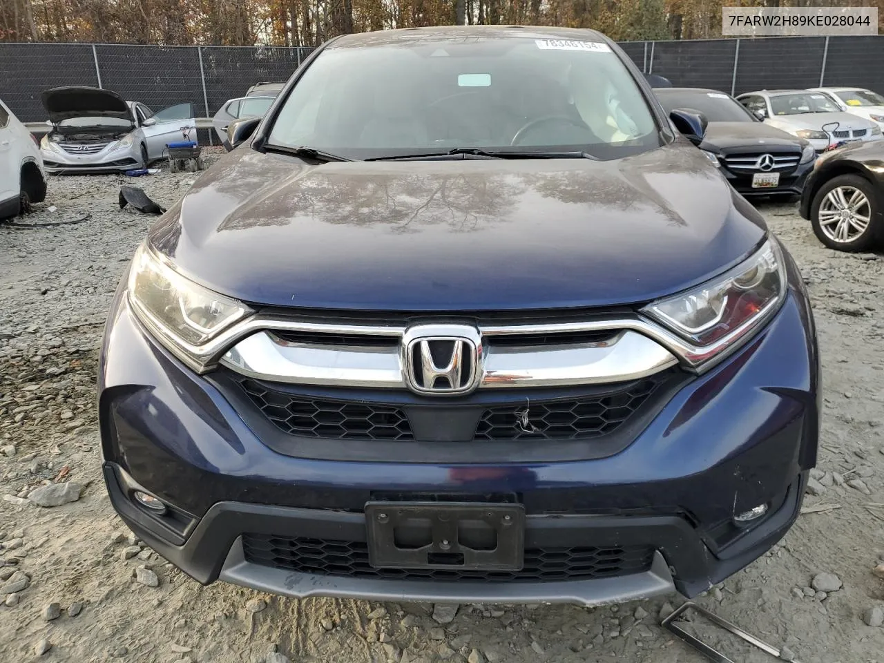 2019 Honda Cr-V Exl VIN: 7FARW2H89KE028044 Lot: 78346154