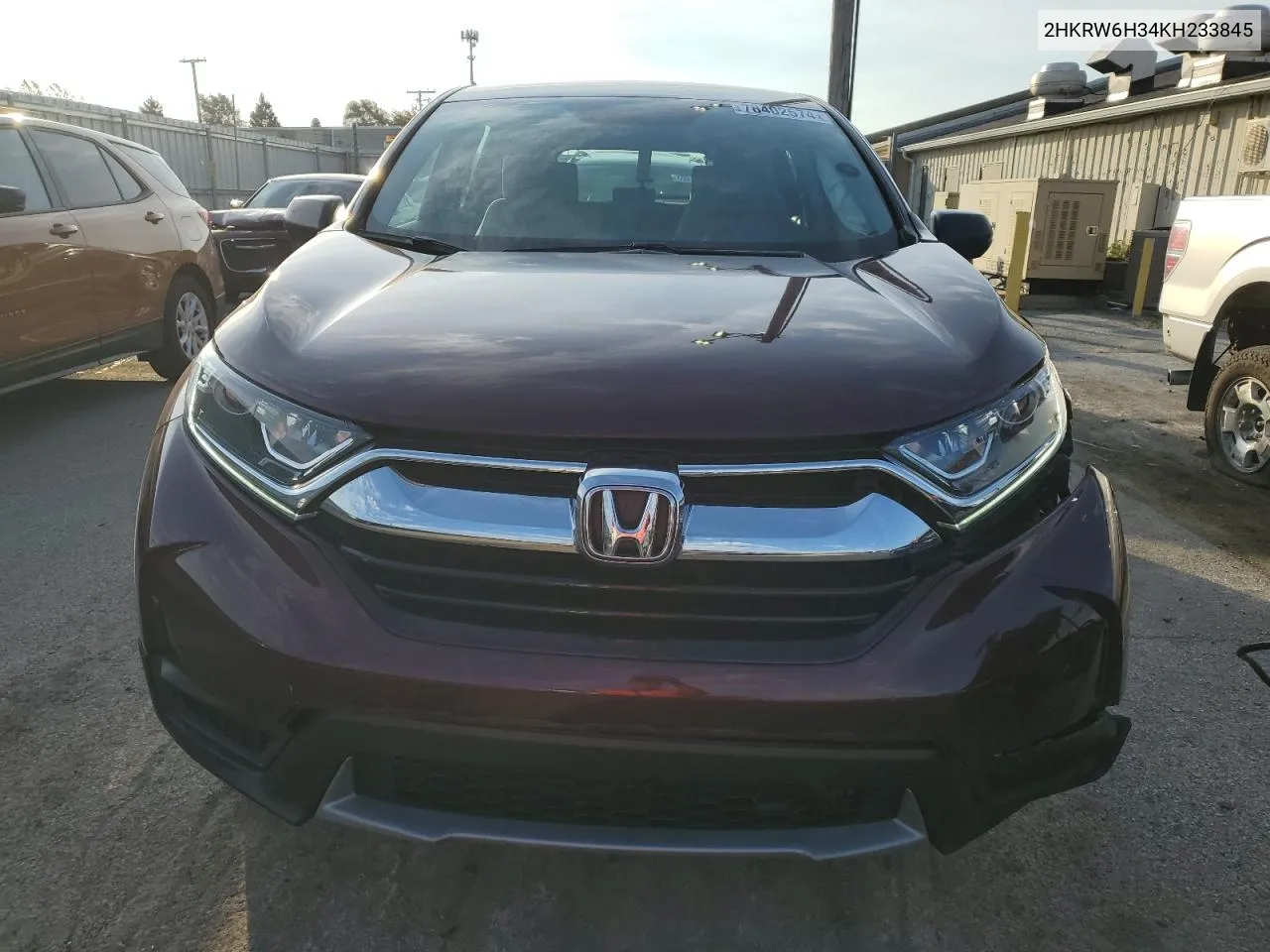 2019 Honda Cr-V Lx VIN: 2HKRW6H34KH233845 Lot: 78402574