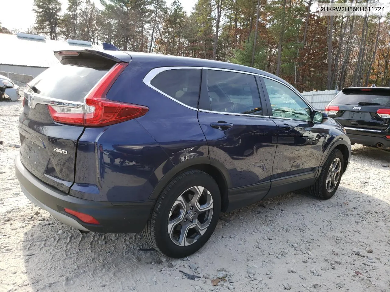 2019 Honda Cr-V Ex VIN: 2HKRW2H56KH611724 Lot: 78408404