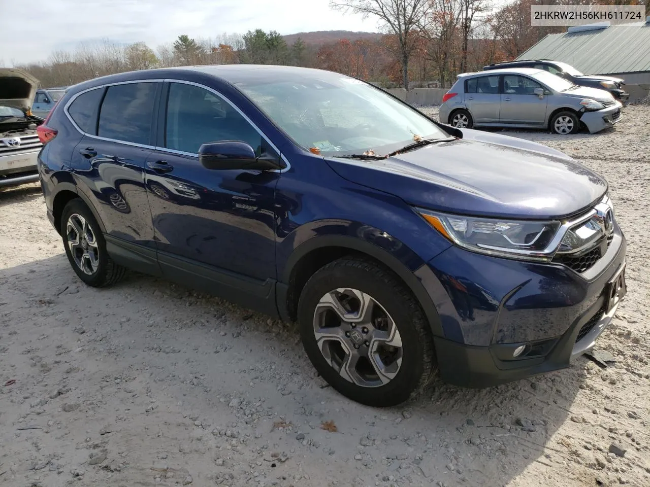 2019 Honda Cr-V Ex VIN: 2HKRW2H56KH611724 Lot: 78408404