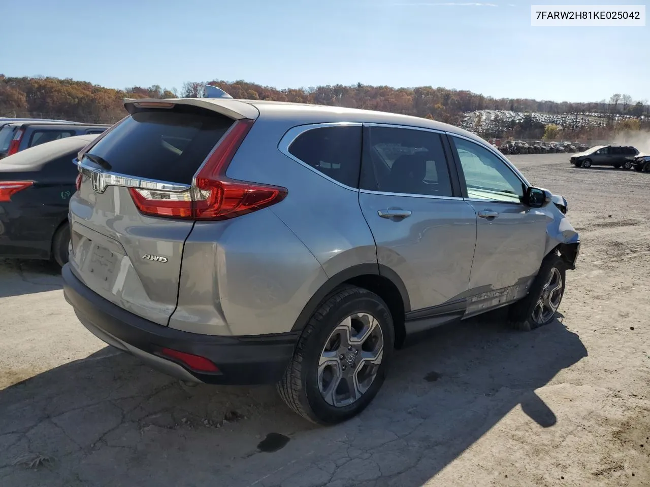 2019 Honda Cr-V Exl VIN: 7FARW2H81KE025042 Lot: 78412614