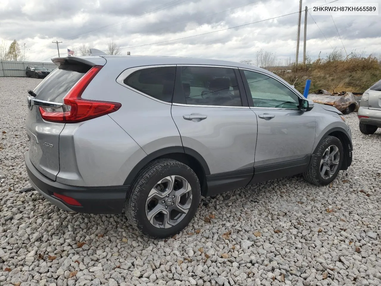 2019 Honda Cr-V Exl VIN: 2HKRW2H87KH665589 Lot: 78593704