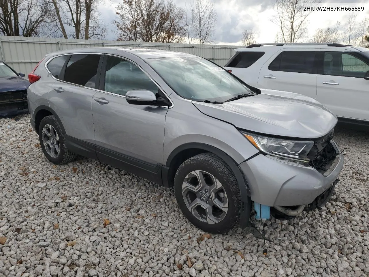 2019 Honda Cr-V Exl VIN: 2HKRW2H87KH665589 Lot: 78593704