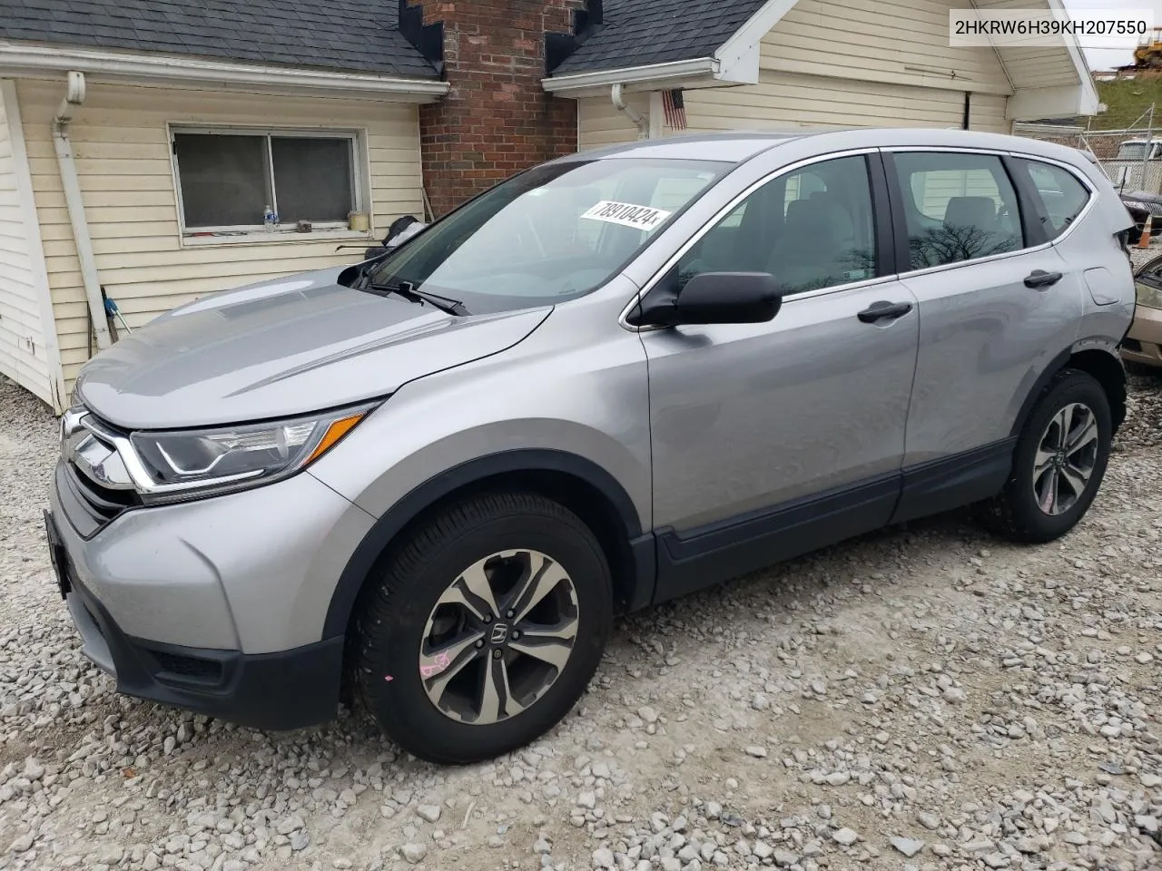 2019 Honda Cr-V Lx VIN: 2HKRW6H39KH207550 Lot: 78910424