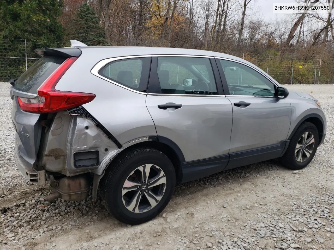 2019 Honda Cr-V Lx VIN: 2HKRW6H39KH207550 Lot: 78910424