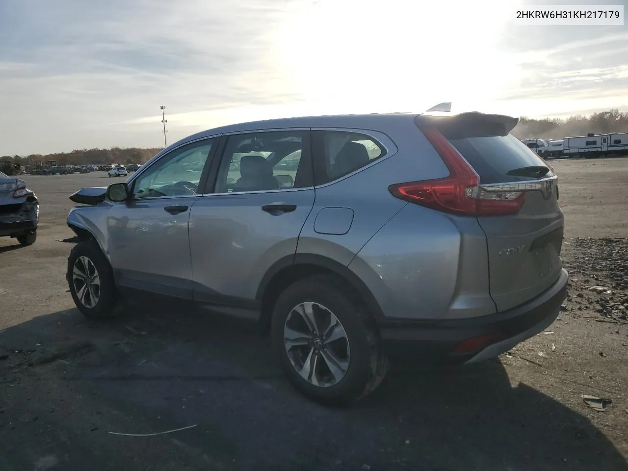 2019 Honda Cr-V Lx VIN: 2HKRW6H31KH217179 Lot: 78931324