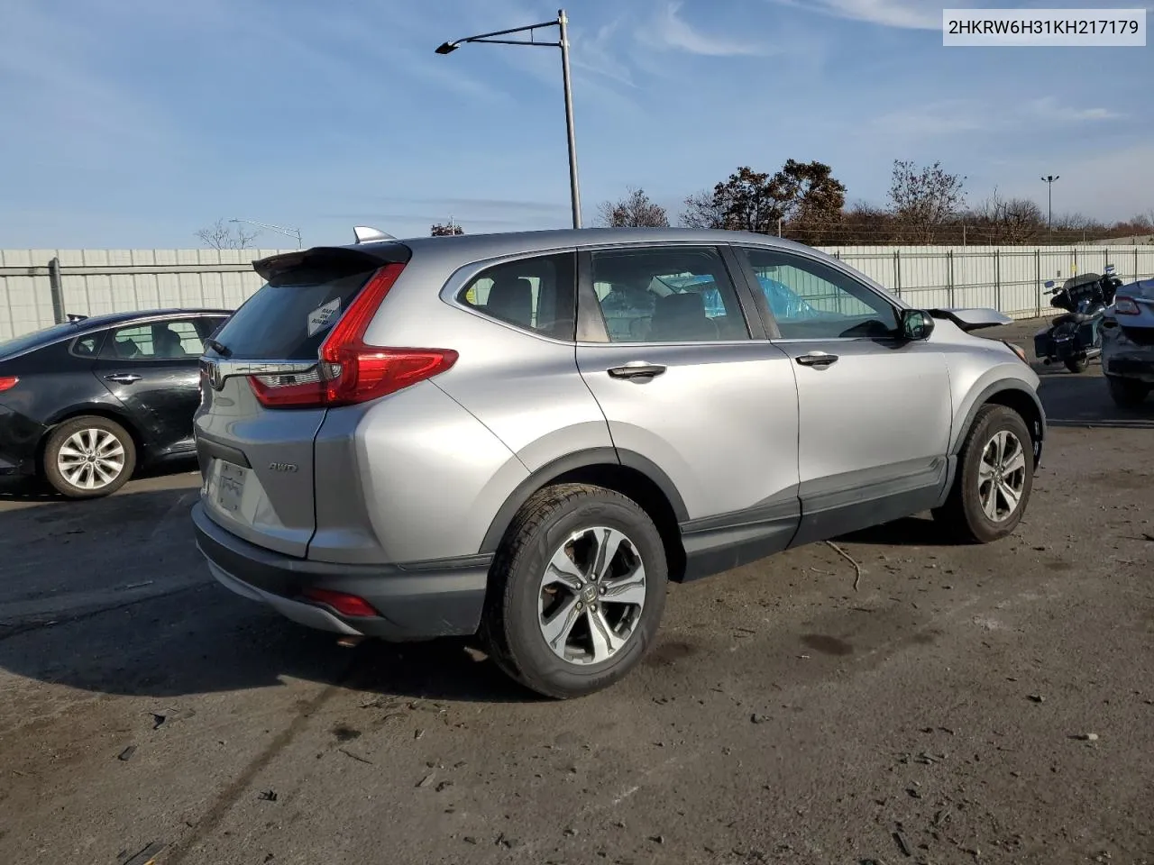 2019 Honda Cr-V Lx VIN: 2HKRW6H31KH217179 Lot: 78931324