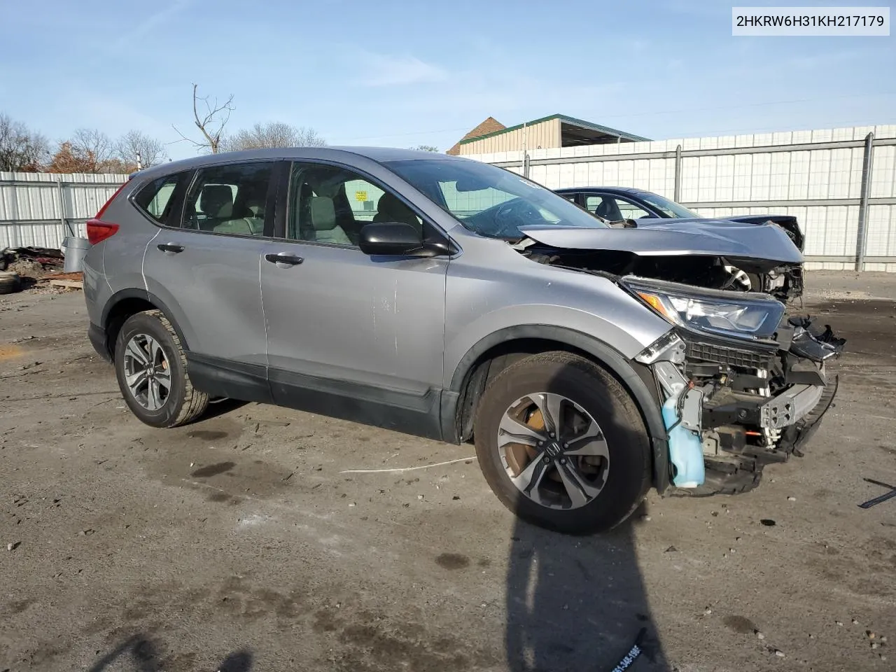 2019 Honda Cr-V Lx VIN: 2HKRW6H31KH217179 Lot: 78931324