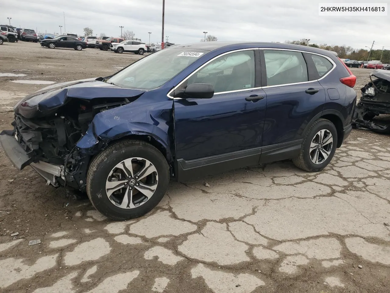 2019 Honda Cr-V Lx VIN: 2HKRW5H35KH416813 Lot: 79054594