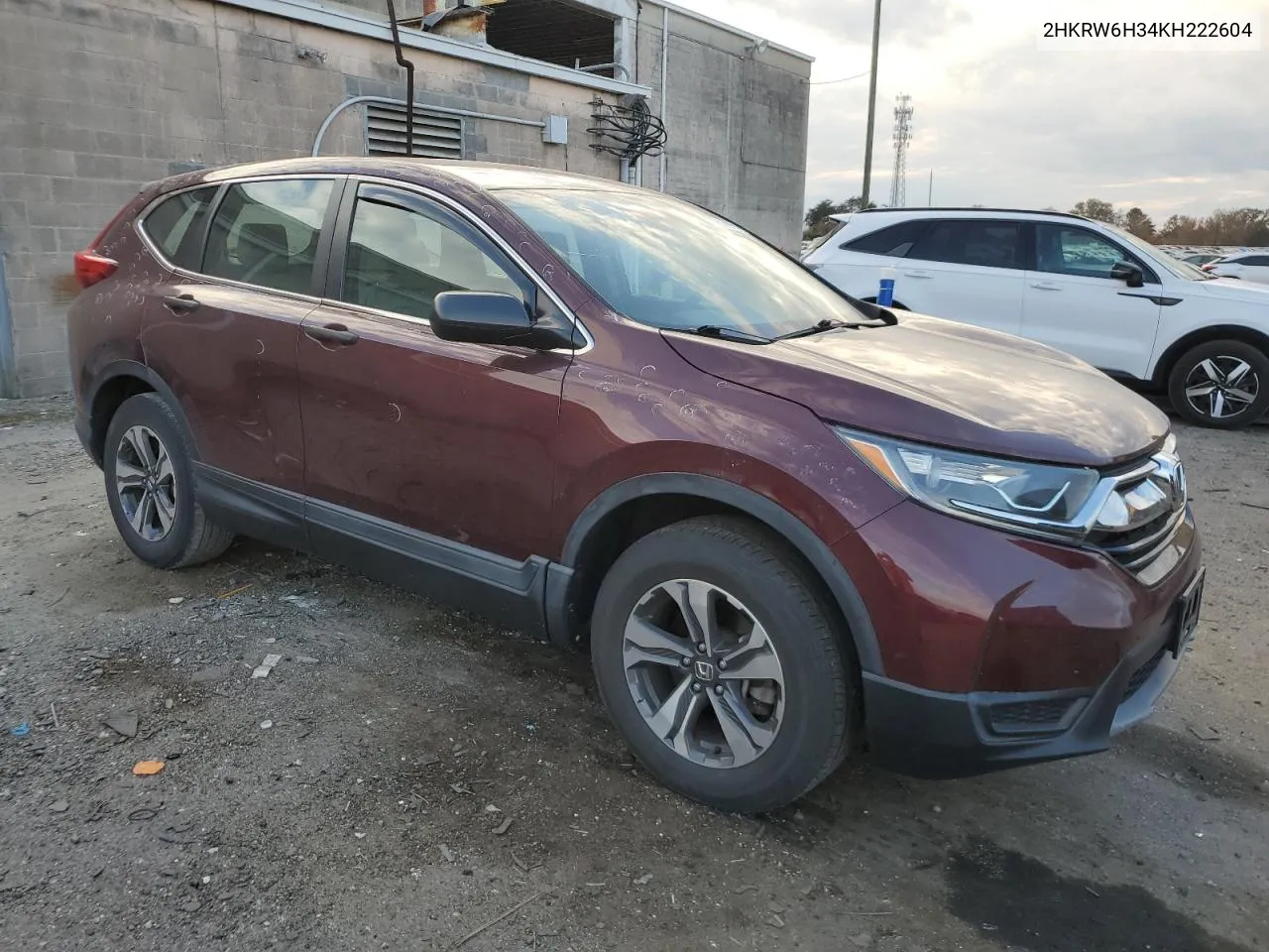 2019 Honda Cr-V Lx VIN: 2HKRW6H34KH222604 Lot: 79159964