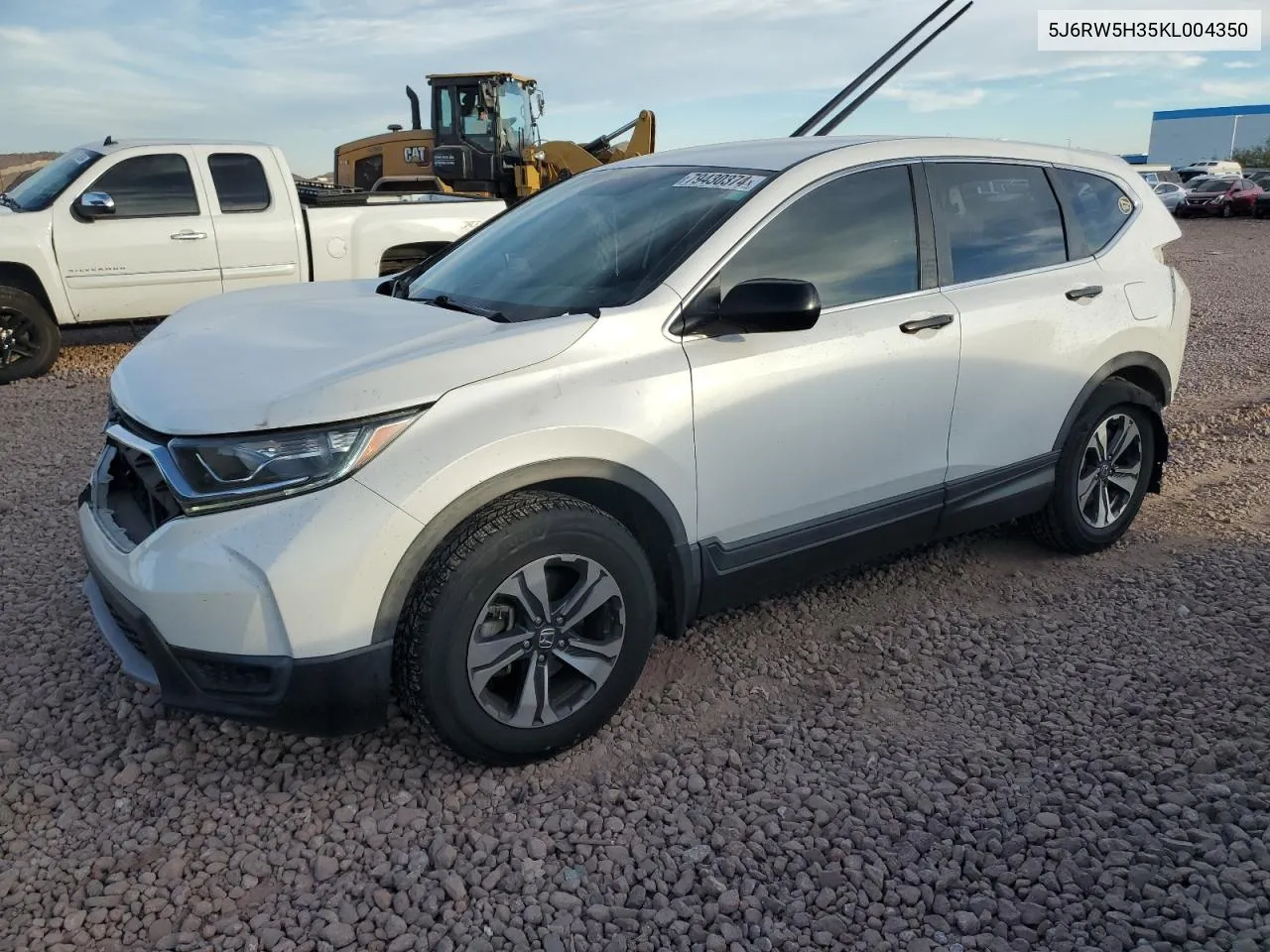 2019 Honda Cr-V Lx VIN: 5J6RW5H35KL004350 Lot: 79430374