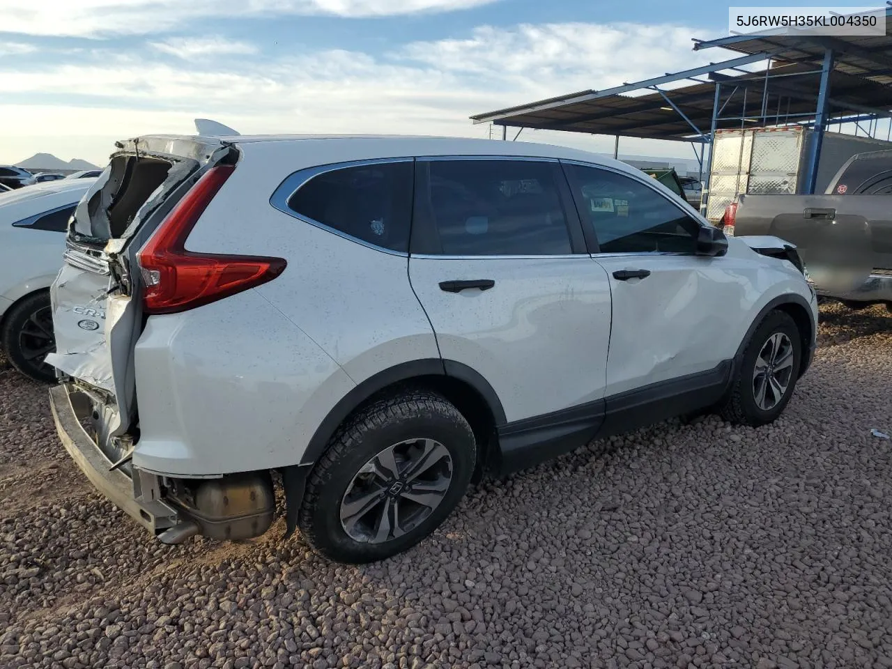 2019 Honda Cr-V Lx VIN: 5J6RW5H35KL004350 Lot: 79430374