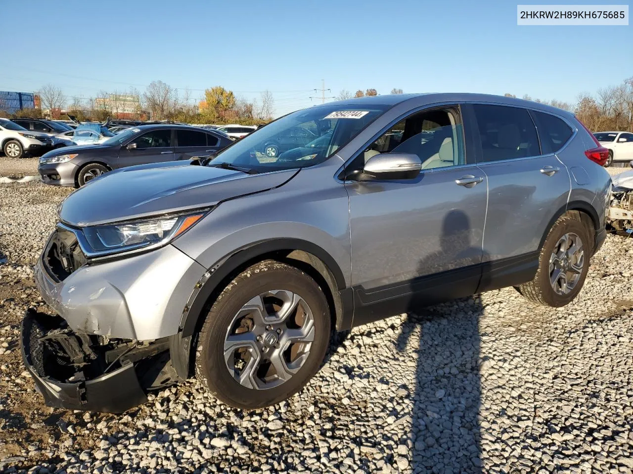 2019 Honda Cr-V Exl VIN: 2HKRW2H89KH675685 Lot: 79542744